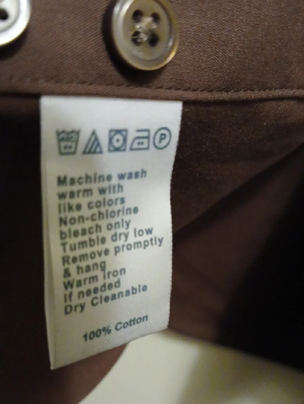 Paul Fredrick Brown Button-Down Dress Shirt with Chest Pocket - Picture 6 of 6